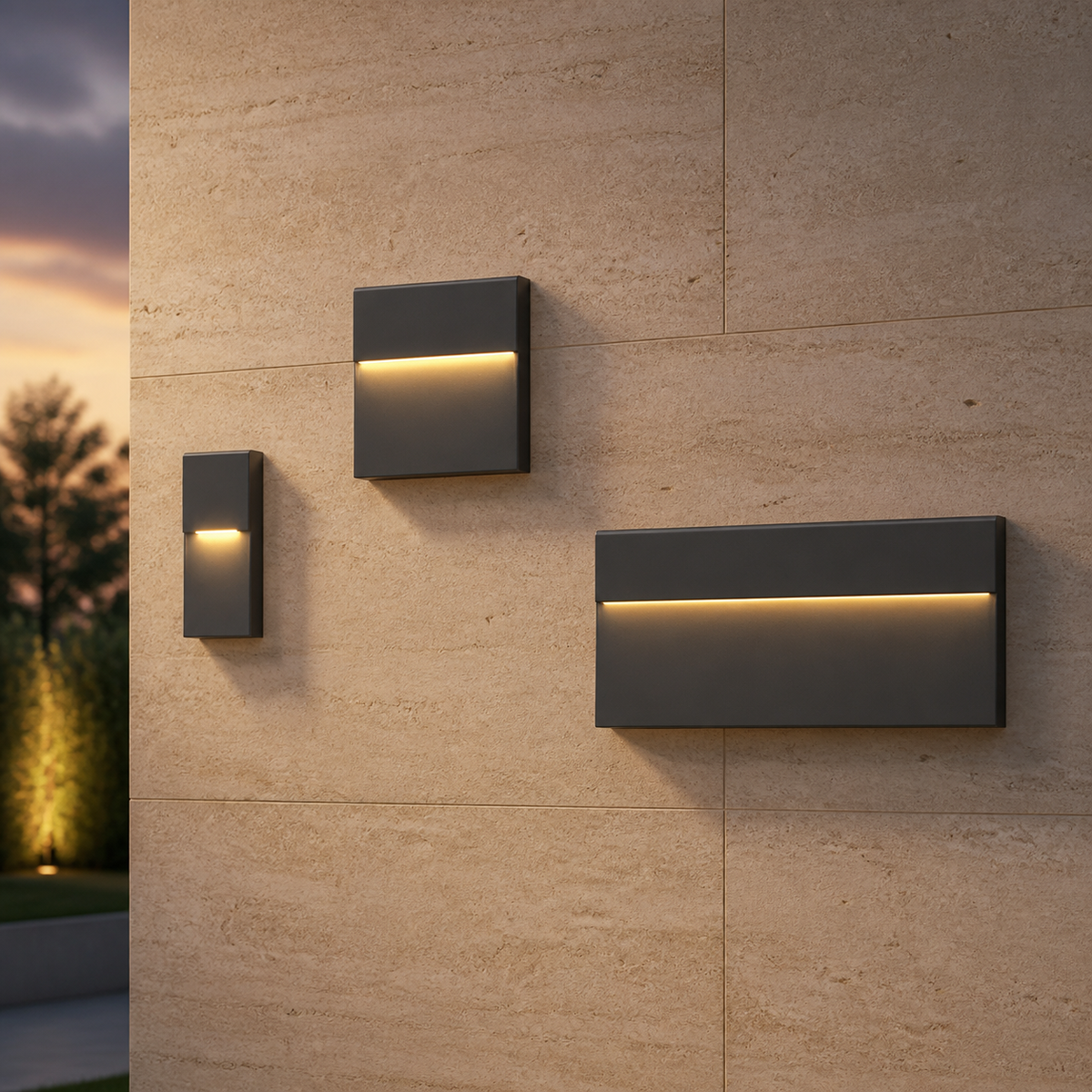 BeseGlow | Square LED Outdoor Wall Light