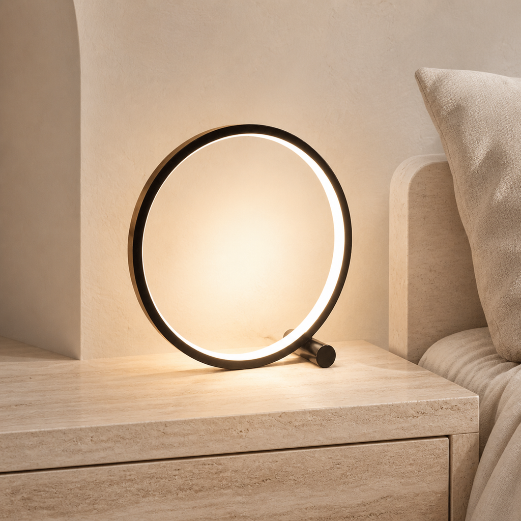 LightCircle minimalist table lamp