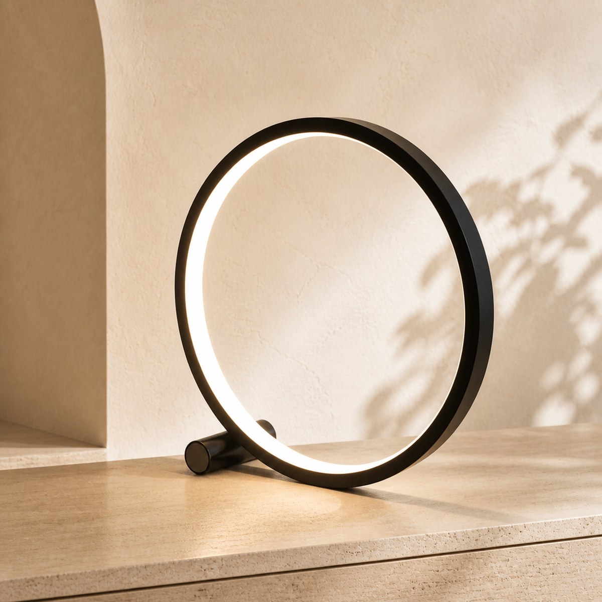 LightCircle minimalist table lamp